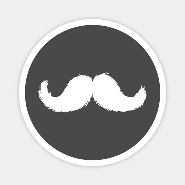 Movember White Magnet by OrtegaSG